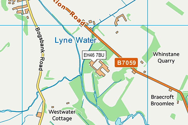 EH46 7BU map - OS VectorMap District (Ordnance Survey) EH46 7BU map - OS VectorMap District (Ordnance Survey)