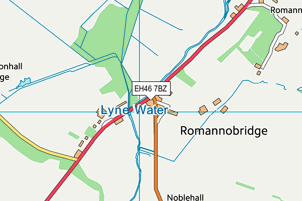 EH46 7BZ map - OS VectorMap District (Ordnance Survey) EH46 7BZ map - OS VectorMap District (Ordnance Survey)