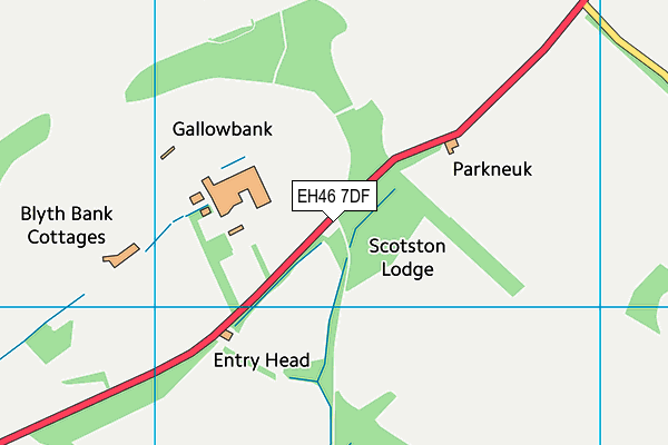 EH46 7DF map - OS VectorMap District (Ordnance Survey) EH46 7DF map - OS VectorMap District (Ordnance Survey)