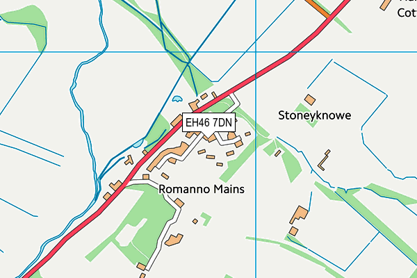 EH46 7DN map - OS VectorMap District (Ordnance Survey) EH46 7DN map - OS VectorMap District (Ordnance Survey)
