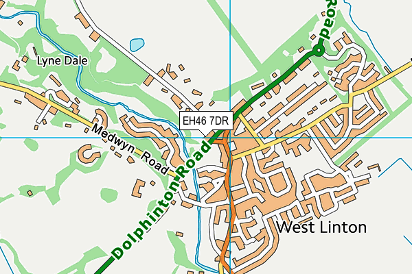 EH46 7DR map - OS VectorMap District (Ordnance Survey) EH46 7DR map - OS VectorMap District (Ordnance Survey)