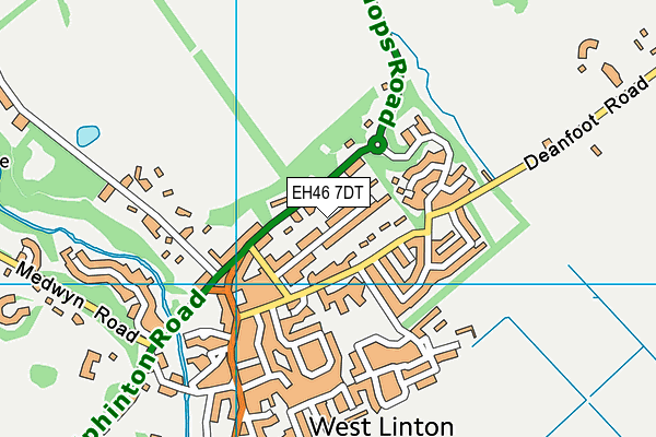 EH46 7DT map - OS VectorMap District (Ordnance Survey) EH46 7DT map - OS VectorMap District (Ordnance Survey)