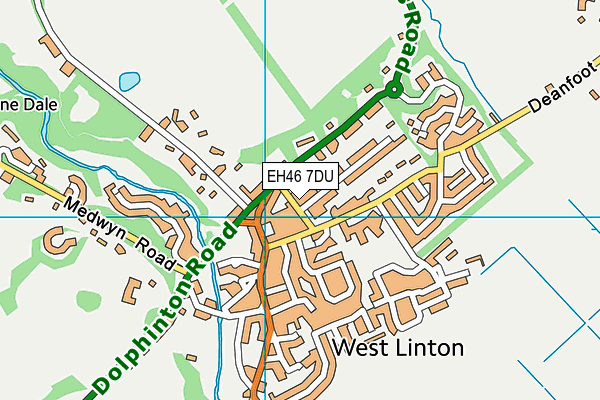 EH46 7DU map - OS VectorMap District (Ordnance Survey)