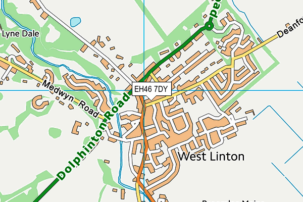 EH46 7DY map - OS VectorMap District (Ordnance Survey)