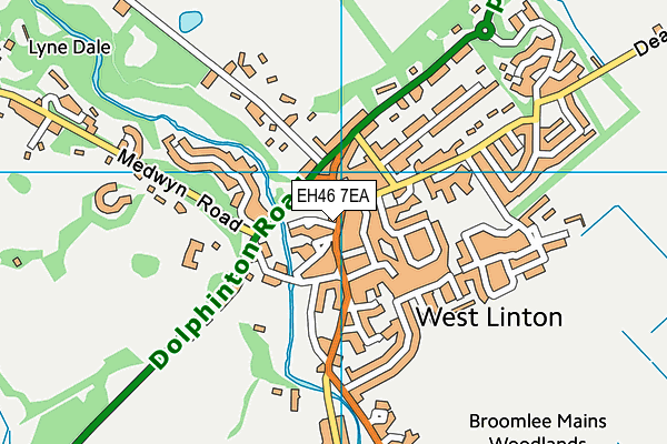 EH46 7EA map - OS VectorMap District (Ordnance Survey) EH46 7EA map - OS VectorMap District (Ordnance Survey)
