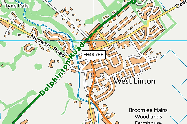 EH46 7EB map - OS VectorMap District (Ordnance Survey) EH46 7EB map - OS VectorMap District (Ordnance Survey)