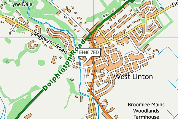EH46 7ED map - OS VectorMap District (Ordnance Survey) EH46 7ED map - OS VectorMap District (Ordnance Survey)