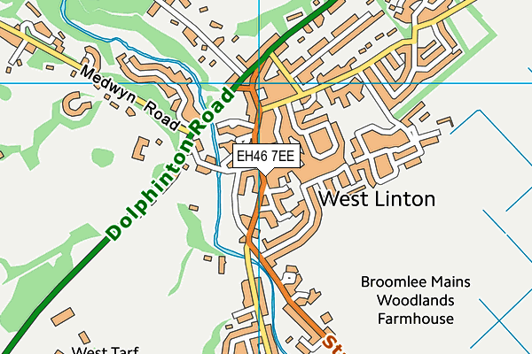 EH46 7EE map - OS VectorMap District (Ordnance Survey) EH46 7EE map - OS VectorMap District (Ordnance Survey)