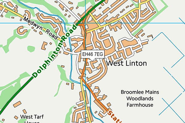 EH46 7EG map - OS VectorMap District (Ordnance Survey) EH46 7EG map - OS VectorMap District (Ordnance Survey)