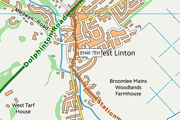 EH46 7EH map - OS VectorMap District (Ordnance Survey) EH46 7EH map - OS VectorMap District (Ordnance Survey)