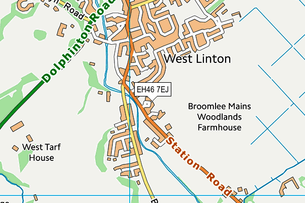 EH46 7EJ map - OS VectorMap District (Ordnance Survey) EH46 7EJ map - OS VectorMap District (Ordnance Survey)