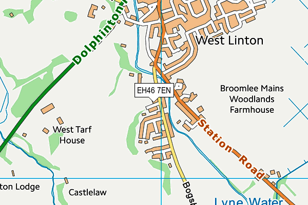 EH46 7EN map - OS VectorMap District (Ordnance Survey) EH46 7EN map - OS VectorMap District (Ordnance Survey)