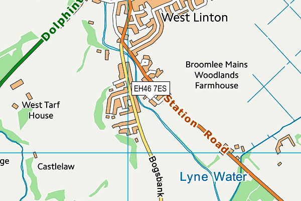 EH46 7ES map - OS VectorMap District (Ordnance Survey) EH46 7ES map - OS VectorMap District (Ordnance Survey)