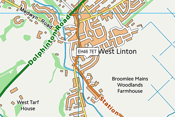 EH46 7ET map - OS VectorMap District (Ordnance Survey) EH46 7ET map - OS VectorMap District (Ordnance Survey)