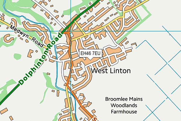 EH46 7EU map - OS VectorMap District (Ordnance Survey) EH46 7EU map - OS VectorMap District (Ordnance Survey)
