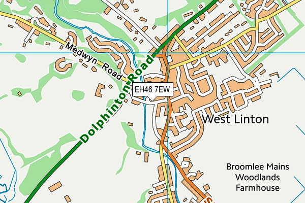 EH46 7EW map - OS VectorMap District (Ordnance Survey) EH46 7EW map - OS VectorMap District (Ordnance Survey)