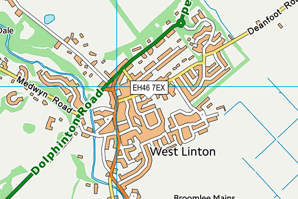 EH46 7EX map - OS VectorMap District (Ordnance Survey)