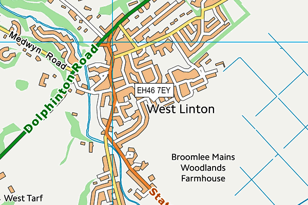 EH46 7EY map - OS VectorMap District (Ordnance Survey) EH46 7EY map - OS VectorMap District (Ordnance Survey)