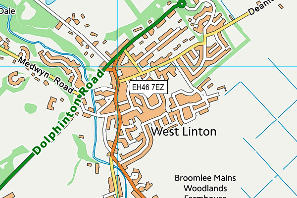 EH46 7EZ map - OS VectorMap District (Ordnance Survey) EH46 7EZ map - OS VectorMap District (Ordnance Survey)