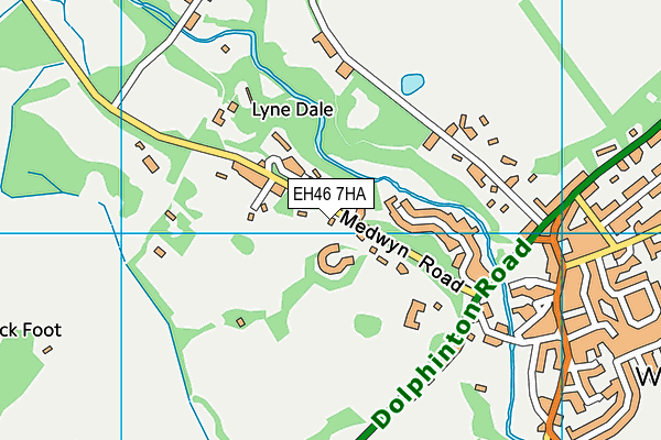 EH46 7HA map - OS VectorMap District (Ordnance Survey) EH46 7HA map - OS VectorMap District (Ordnance Survey)