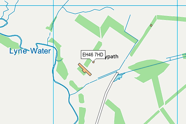 EH46 7HD map - OS VectorMap District (Ordnance Survey) EH46 7HD map - OS VectorMap District (Ordnance Survey)