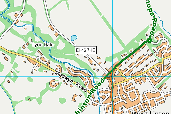 EH46 7HE map - OS VectorMap District (Ordnance Survey) EH46 7HE map - OS VectorMap District (Ordnance Survey)