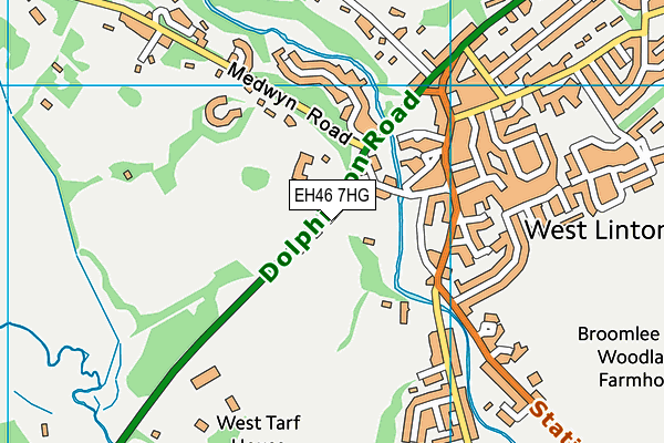 EH46 7HG map - OS VectorMap District (Ordnance Survey) EH46 7HG map - OS VectorMap District (Ordnance Survey)