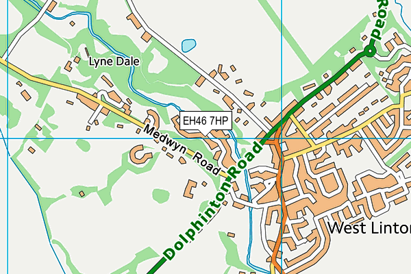 EH46 7HP map - OS VectorMap District (Ordnance Survey) EH46 7HP map - OS VectorMap District (Ordnance Survey)