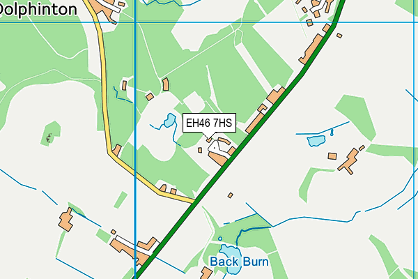 EH46 7HS map - OS VectorMap District (Ordnance Survey) EH46 7HS map - OS VectorMap District (Ordnance Survey)