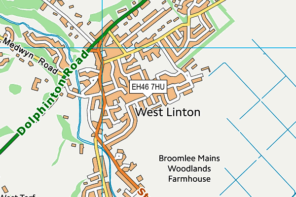 EH46 7HU map - OS VectorMap District (Ordnance Survey) EH46 7HU map - OS VectorMap District (Ordnance Survey)