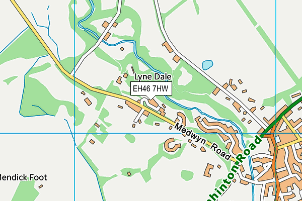 EH46 7HW map - OS VectorMap District (Ordnance Survey) EH46 7HW map - OS VectorMap District (Ordnance Survey)