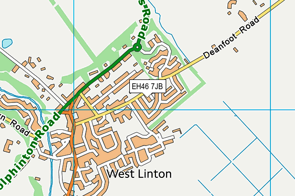 EH46 7JB map - OS VectorMap District (Ordnance Survey) EH46 7JB map - OS VectorMap District (Ordnance Survey)