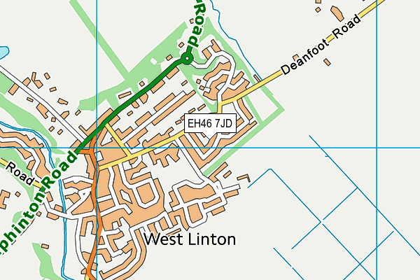 EH46 7JD map - OS VectorMap District (Ordnance Survey) EH46 7JD map - OS VectorMap District (Ordnance Survey)
