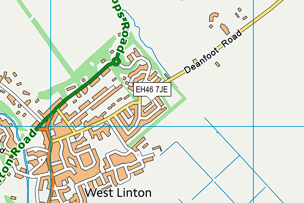 EH46 7JE map - OS VectorMap District (Ordnance Survey) EH46 7JE map - OS VectorMap District (Ordnance Survey)
