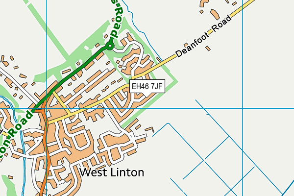 EH46 7JF map - OS VectorMap District (Ordnance Survey) EH46 7JF map - OS VectorMap District (Ordnance Survey)