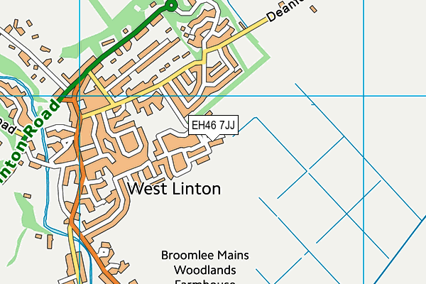 EH46 7JJ map - OS VectorMap District (Ordnance Survey)