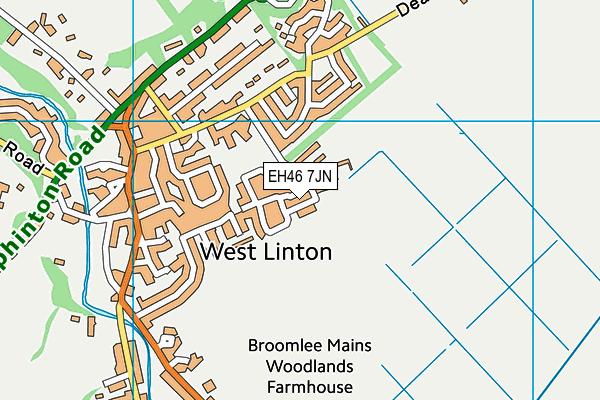 EH46 7JN map - OS VectorMap District (Ordnance Survey) EH46 7JN map - OS VectorMap District (Ordnance Survey)