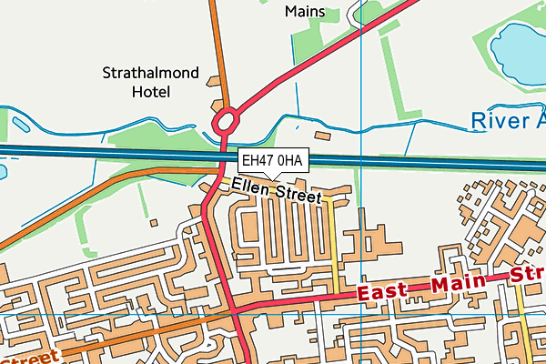 EH47 0HA map - OS VectorMap District (Ordnance Survey) EH47 0HA map - OS VectorMap District (Ordnance Survey)