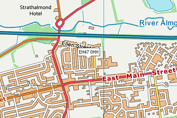 EH47 0HH map - OS VectorMap District (Ordnance Survey) EH47 0HH map - OS VectorMap District (Ordnance Survey)