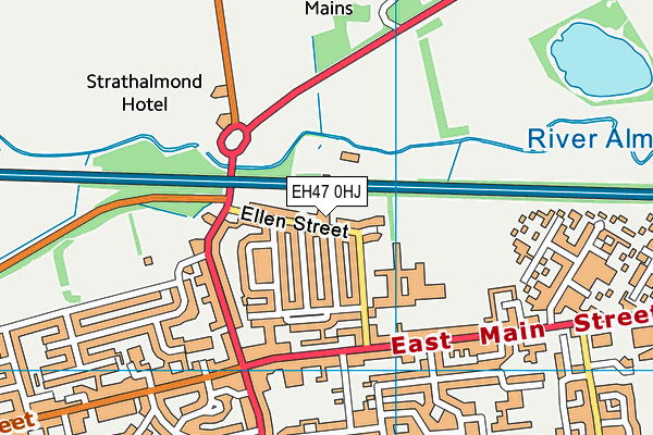 EH47 0HJ map - OS VectorMap District (Ordnance Survey) EH47 0HJ map - OS VectorMap District (Ordnance Survey)