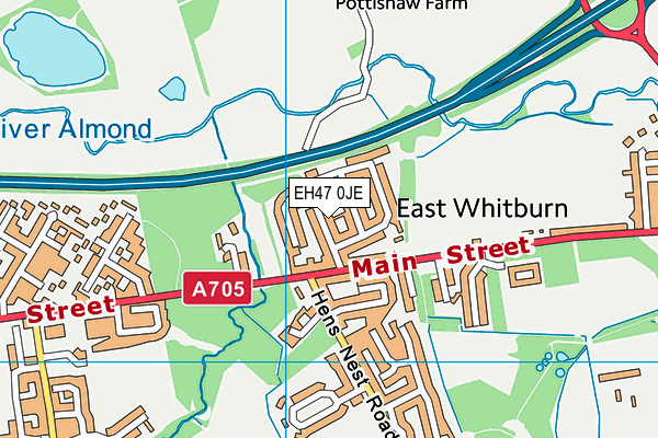 EH47 0JE map - OS VectorMap District (Ordnance Survey) EH47 0JE map - OS VectorMap District (Ordnance Survey)