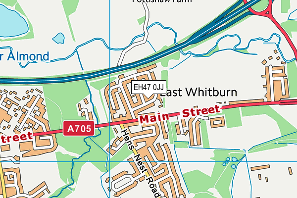 EH47 0JJ map - OS VectorMap District (Ordnance Survey) EH47 0JJ map - OS VectorMap District (Ordnance Survey)