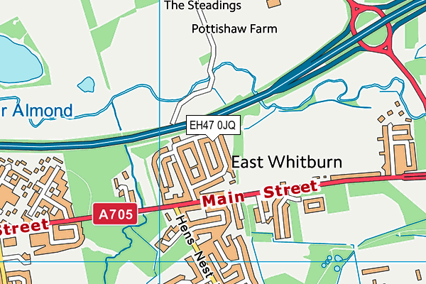 EH47 0JQ map - OS VectorMap District (Ordnance Survey) EH47 0JQ map - OS VectorMap District (Ordnance Survey)