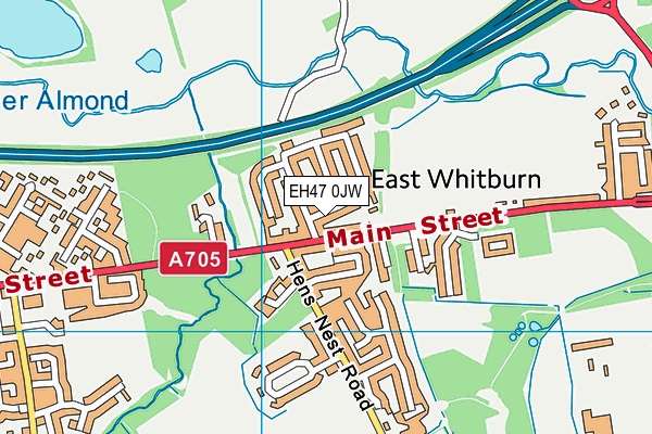 EH47 0JW map - OS VectorMap District (Ordnance Survey) EH47 0JW map - OS VectorMap District (Ordnance Survey)