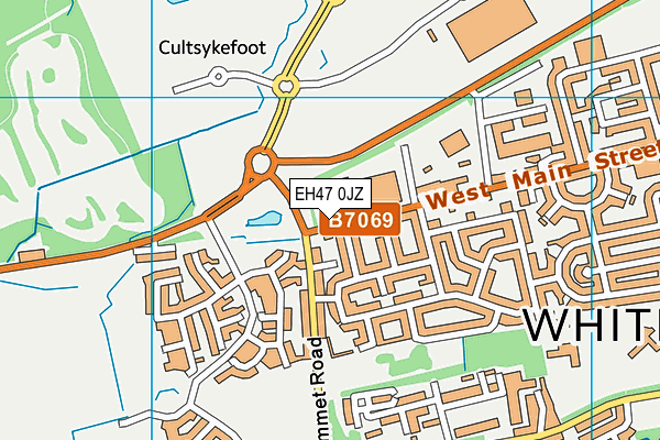 EH47 0JZ map - OS VectorMap District (Ordnance Survey) EH47 0JZ map - OS VectorMap District (Ordnance Survey)