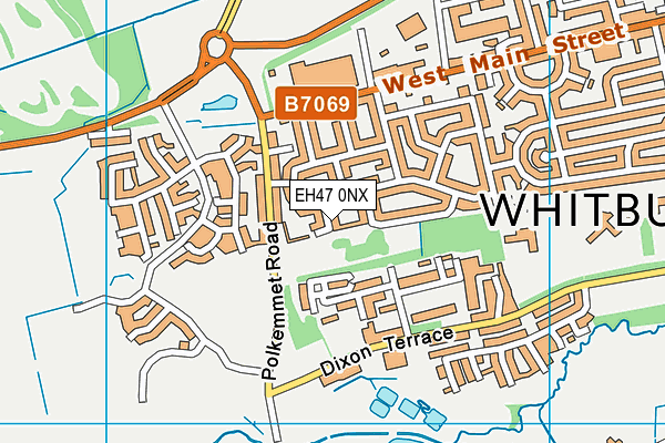 EH47 0NX map - OS VectorMap District (Ordnance Survey) EH47 0NX map - OS VectorMap District (Ordnance Survey)