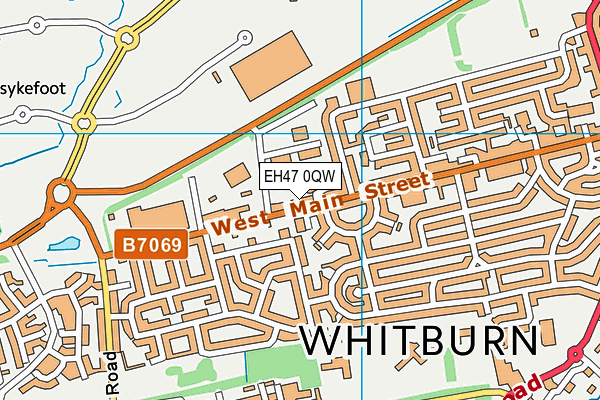 EH47 0QW map - OS VectorMap District (Ordnance Survey)