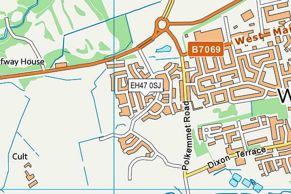 EH47 0SJ map - OS VectorMap District (Ordnance Survey) EH47 0SJ map - OS VectorMap District (Ordnance Survey)