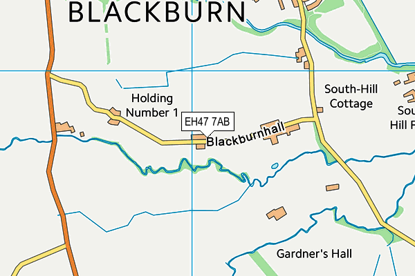 EH47 7AB map - OS VectorMap District (Ordnance Survey)