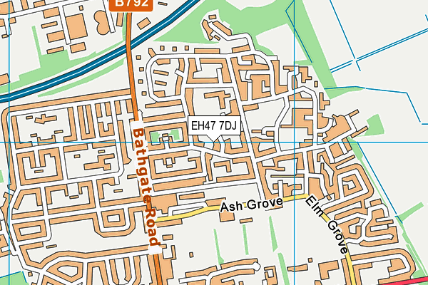 EH47 7DJ map - OS VectorMap District (Ordnance Survey) EH47 7DJ map - OS VectorMap District (Ordnance Survey)